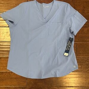 Ceil blue scrub top